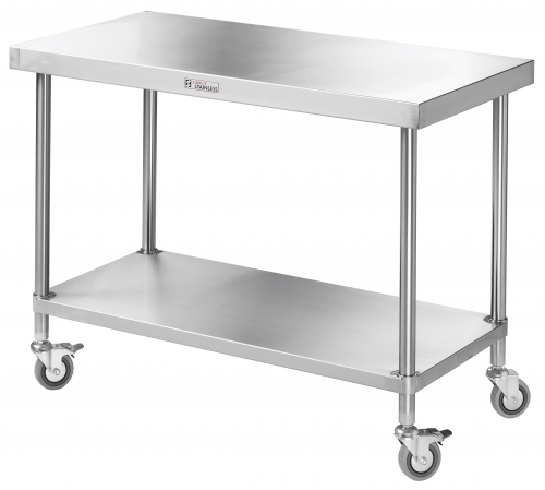 Stainless Steel | Mobile Centre Table - Creeds Direct