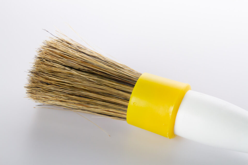 Round Grease Brush Natural Bristle 2.5cm Creeds Direct