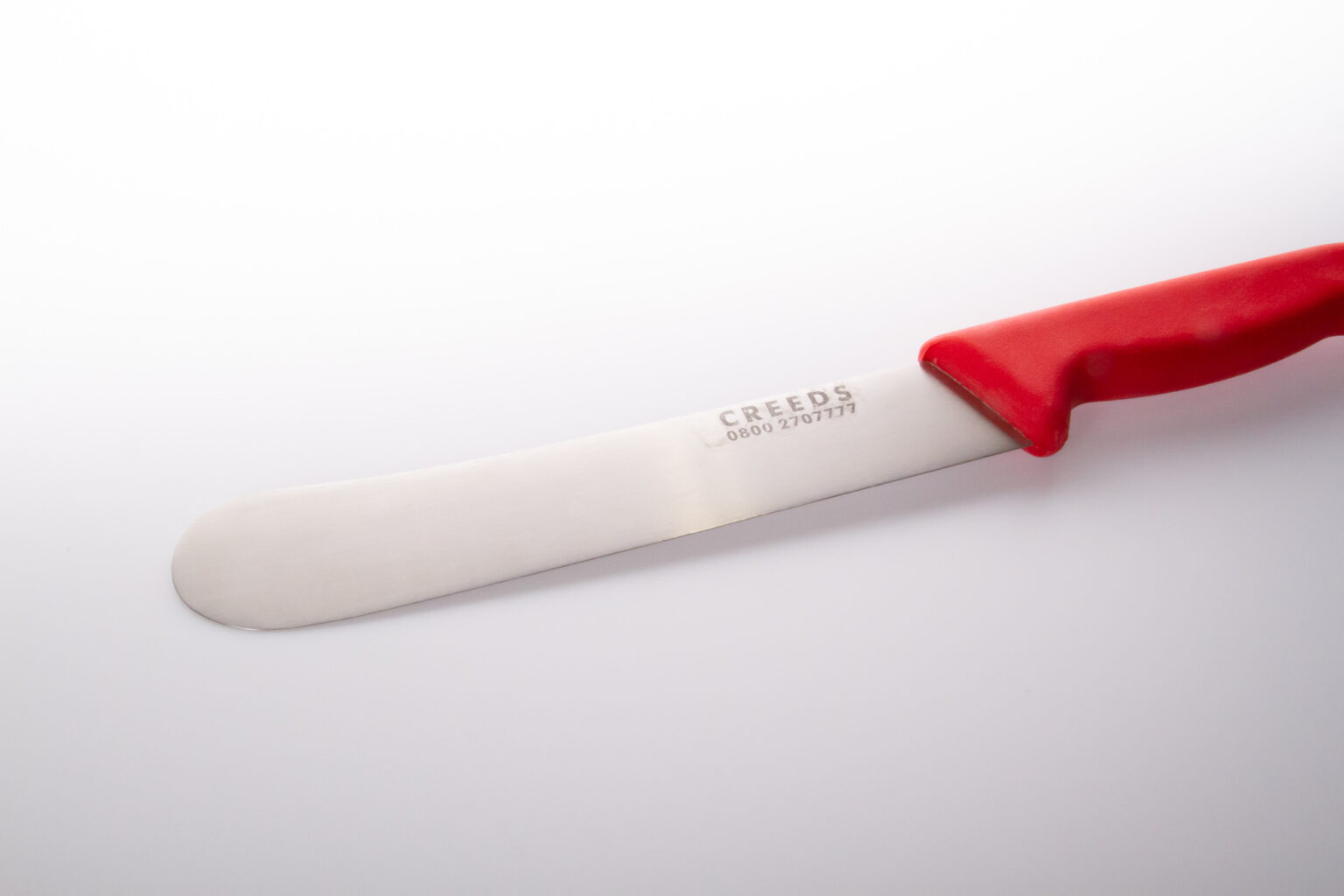 Dough Knife 19cm (7.5 inch) Red Handle Creeds Direct