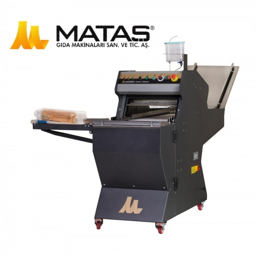 Industrial Belt Fed Bread Slicer by Matas