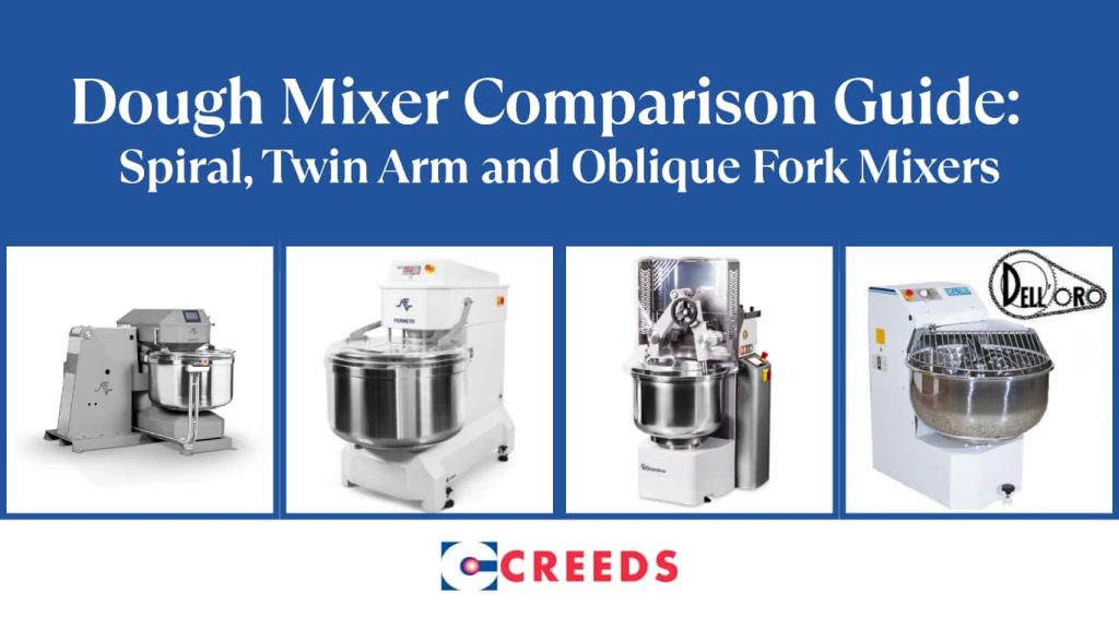 Dough Mixer Comparison Guide Spiral, Twin Arm and Oblique Fork Mixers